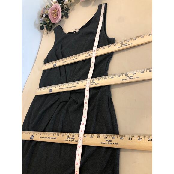 Bailey 44 Charcoal Grey Sleeveless L Shift Dress with a front knot detail Artsy - Picture 9 of 9